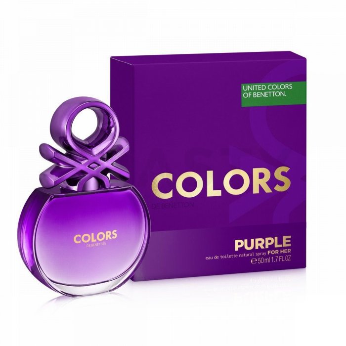 Benetton colors de benetton purple eau de toilette femei 50 ml