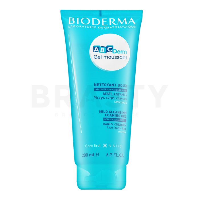 Bioderma abcderm gel moussant mild cleansing foaming gel gel de curățare și hrănire pentru copii 200 ml