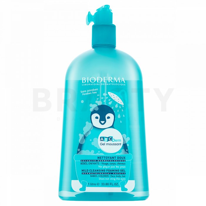 Bioderma abcderm gel moussant mild cleansing foaming gel gel de curățare pentru copii 1000 ml