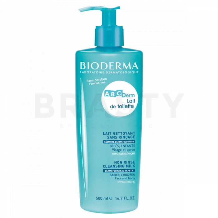 Bioderma abcderm lait de toilette non rinse cleansing milk lapte de curățare pentru copii 500 ml