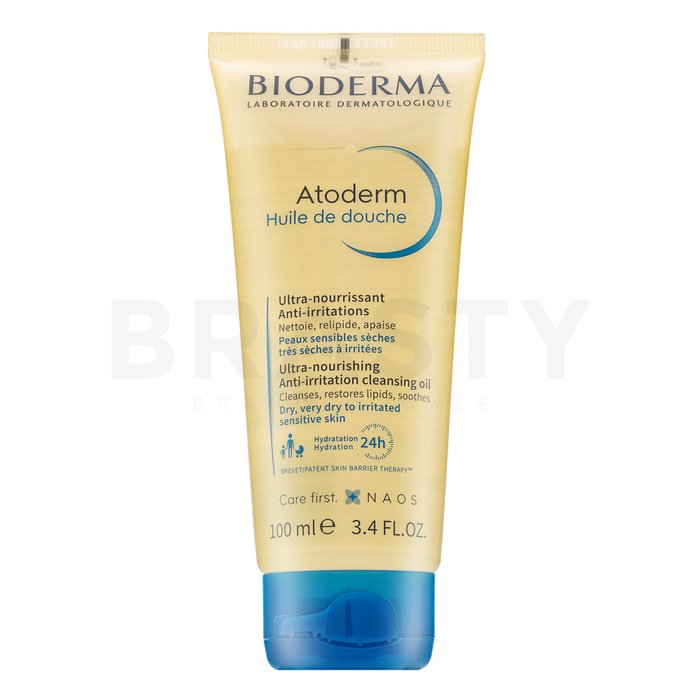 Bioderma atoderm huile de douche ulei spumă pentru curățare pentru piele uscată și atopică 100 ml
