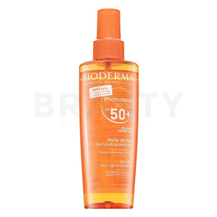 Bioderma photoderm bronz spf50 dry oil ulei de bronz pentru față și corp 200 ml