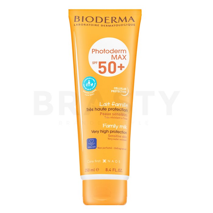 Bioderma photoderm max family milk spf50+ loțiune de protecție solară pentru piele sensibilă 250 ml