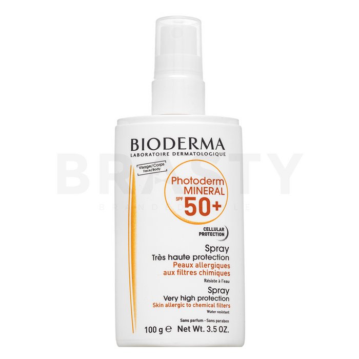 Bioderma photoderm mineral very high protection spray spf50+ spray pentru bronzat 100 ml