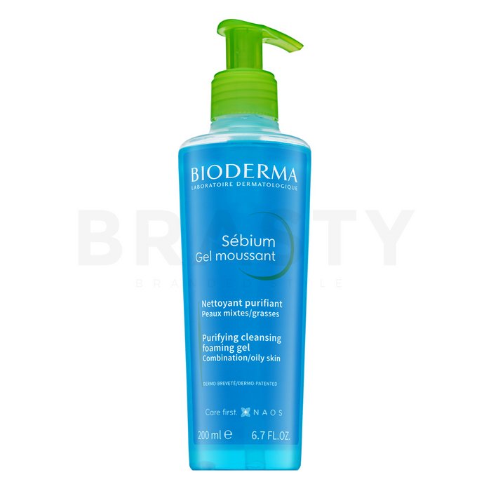 Bioderma sébium gel moussant purifying cleanising foaming gel de curățare pentru piele problematică 200 ml pump