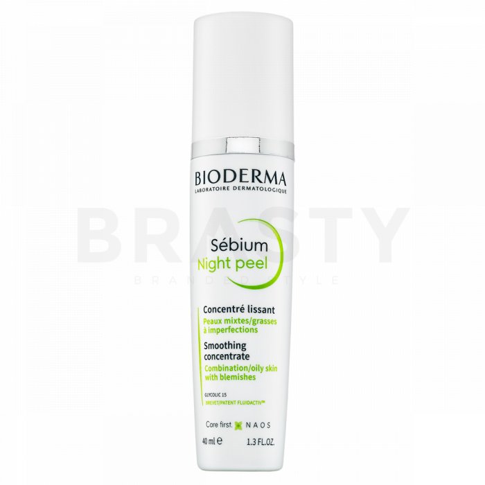 Bioderma Sébium Night Peel Smoothing Concentrate ser de noapte pentru ten pentru o pile luminoasă și uniformă 40 ml