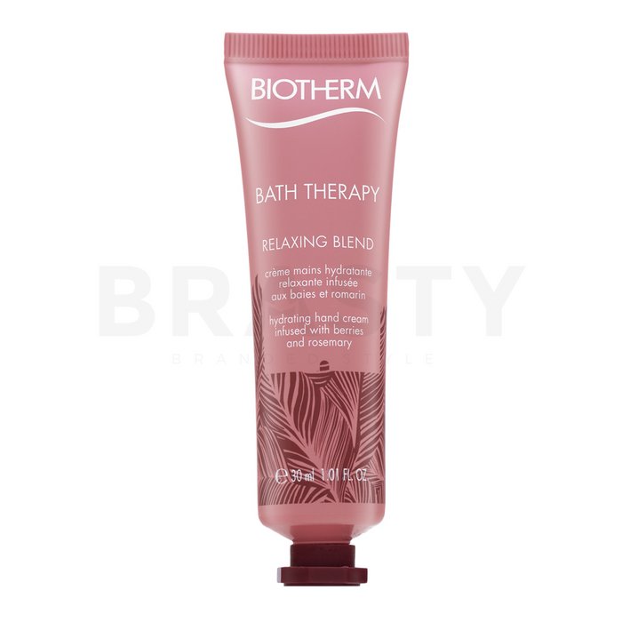 Biotherm bath therapy relaxing blend hand cream cremă de mâini cu efect de hidratare 30 ml