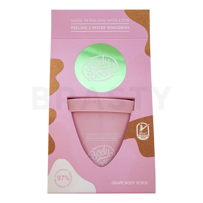 Bodyboom body scrub grape seed exfoliant pentru toate tipurile de piele 100 g