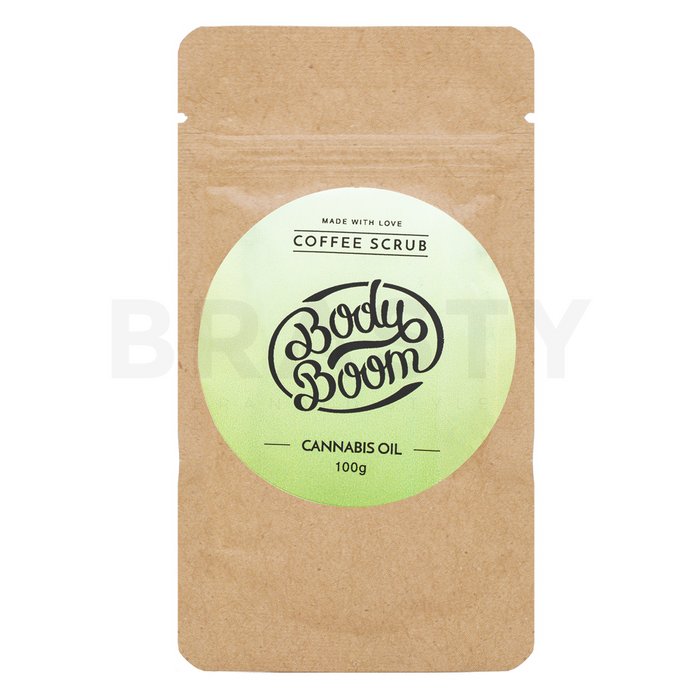 Bodyboom coffee scrub cannabis oil exfoliant pentru toate tipurile de piele 100 g