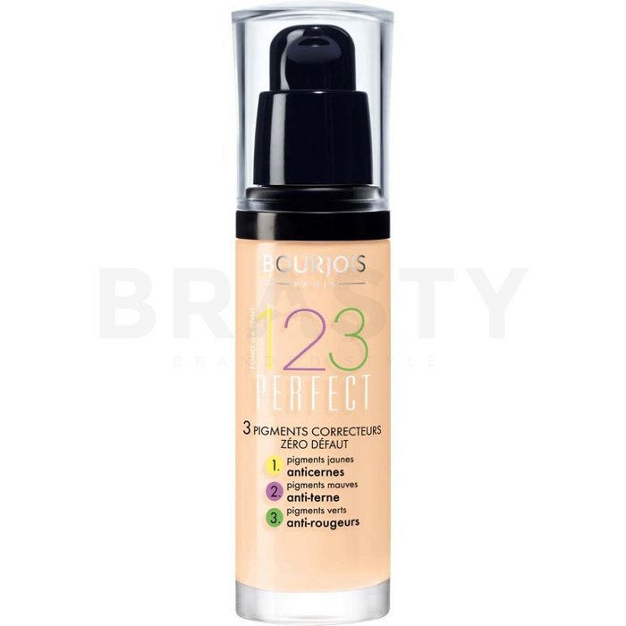 Bourjois 123 Perfect Foundation 51 Light Vanilla fond de ten lichid împotriva imperfecțiunilor pielii 30 ml