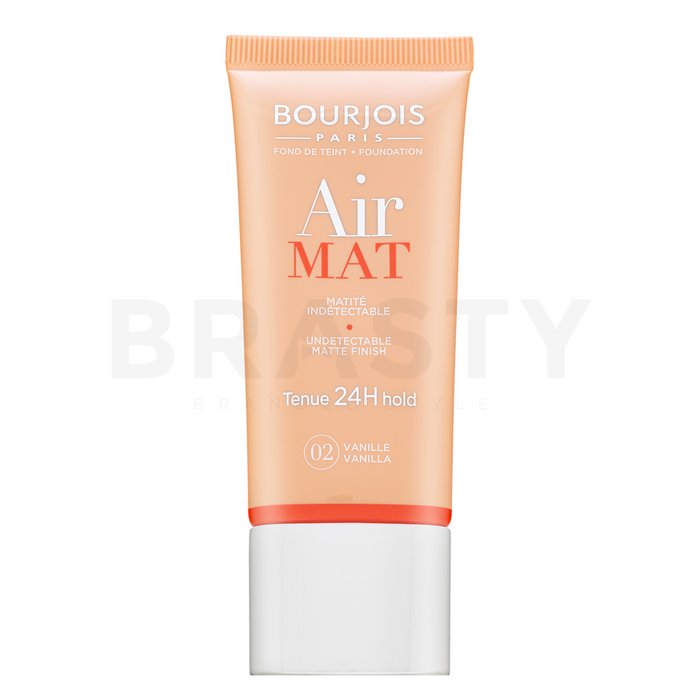 Bourjois air mat 24h undetectable matte finish - 02 vanilla fond de ten lichid pentru efect mat 30 ml