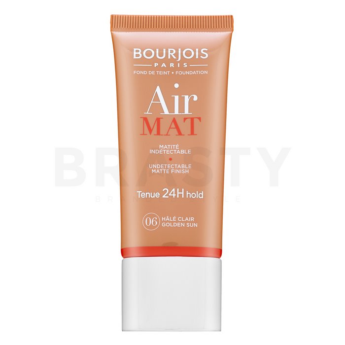 Bourjois air mat 24h undetectable matte finish - 06 golden sun fond de ten lichid pentru efect mat 30 ml