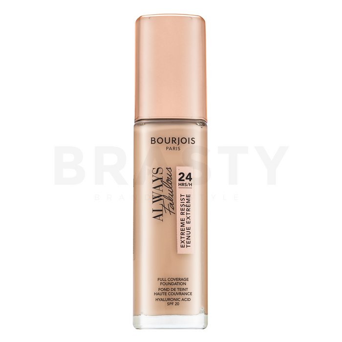 Bourjois always fabulous 24hrs extreme resist foundation - 120 light ivory fond de ten lichid pentru uniformizarea culorii tenului 30 ml
