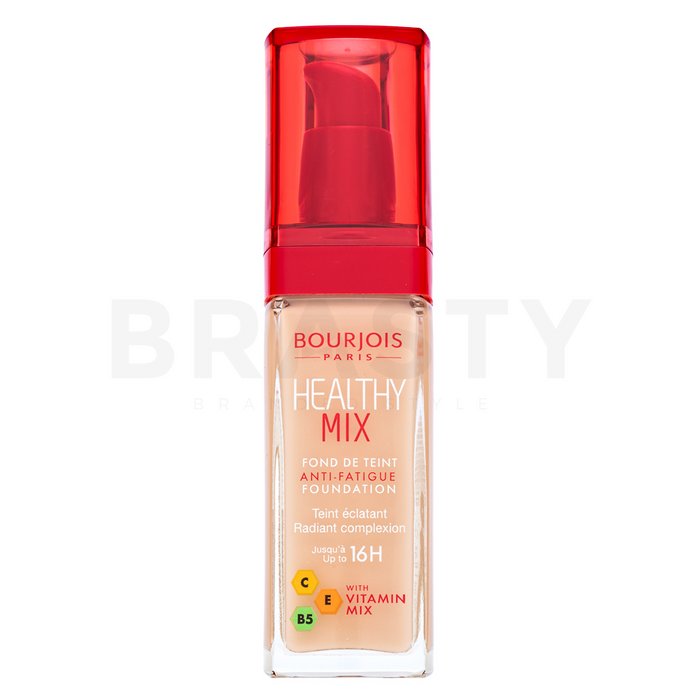 Bourjois healthy mix anti-fatigue foundation - 050 rose ivory fond de ten lichid pentru o piele luminoasă și uniformă 30 ml