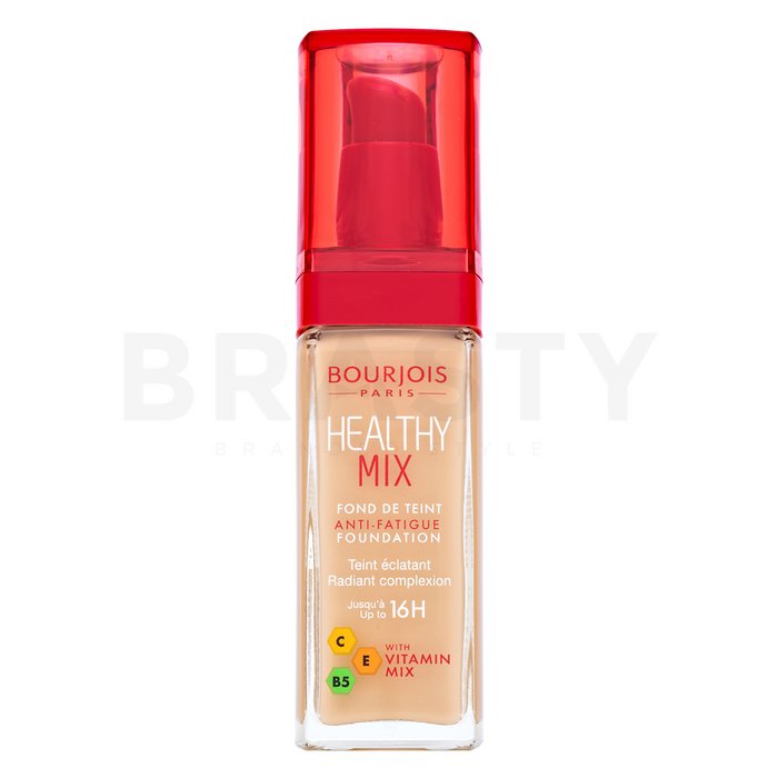 Bourjois healthy mix anti-fatigue foundation - 051 vanille light fond de ten lichid pentru o piele luminoasă și uniformă 30 ml
