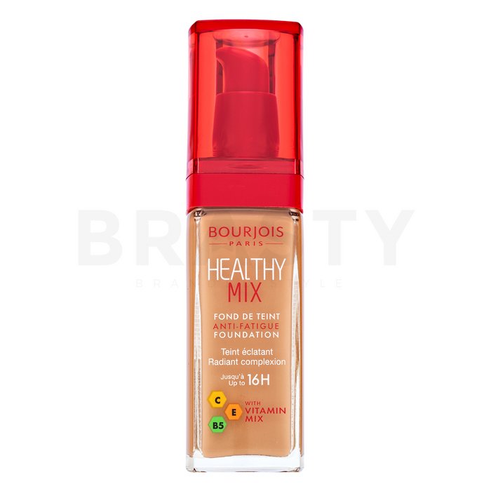 Bourjois healthy mix anti-fatigue foundation - 056 light bronze fond de ten lichid pentru o piele luminoasă și uniformă 30 ml