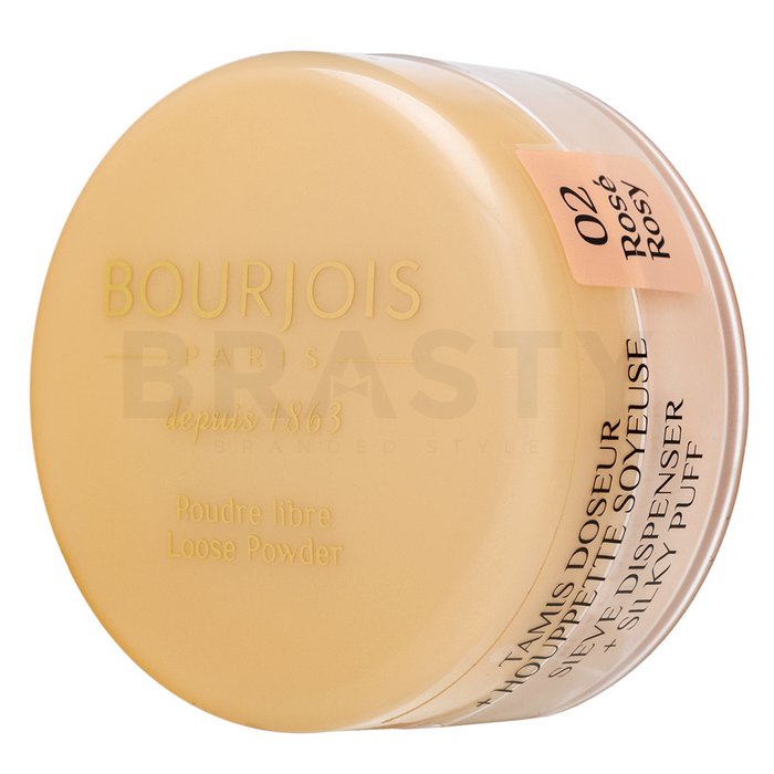 Bourjois loose powder 02 rosy pudră pentru o piele luminoasă și uniformă 32 g