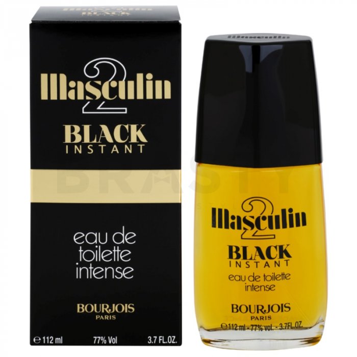 Bourjois masculin 2 black instant eau de toilette bărbați 112 ml