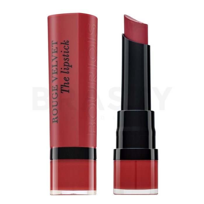Bourjois rouge velvet the lipstick 04 hip hip pink ruj cu persistenta indelungata pentru efect mat 2,4 g