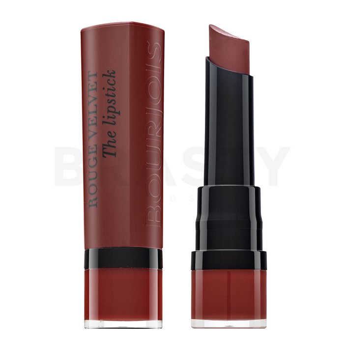 Bourjois Rouge Velvet The Lipstick 12 Brunette ruj cu persistenta indelungata pentru efect mat 2,4 g