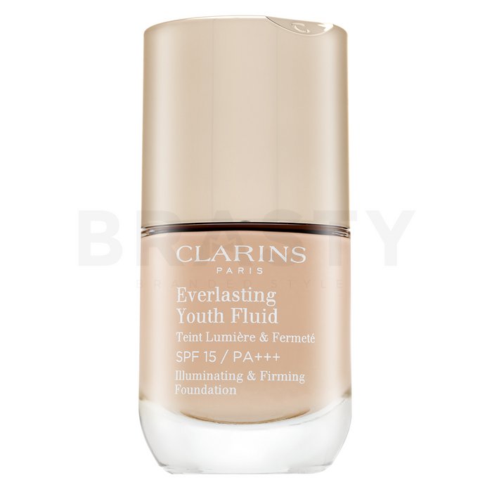 Clarins everlasting youth fluid 107 beige machiaj persistent anti îmbătrânirea pielii 30 ml