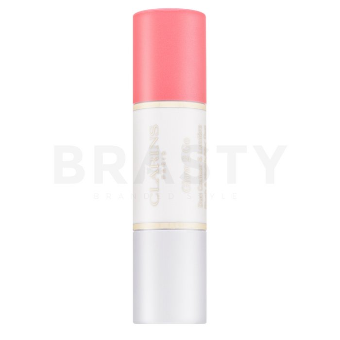 Clarins glow 2 go blush   highlighter 01 glowy pink blush cremos 2in1 2x4 g