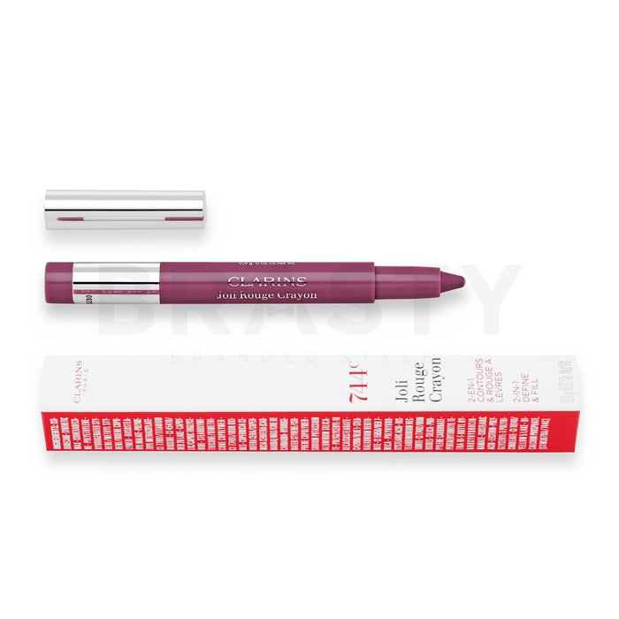 Clarins joli rouge crayon 744c plum creion contur buze 2in1 0,6 g