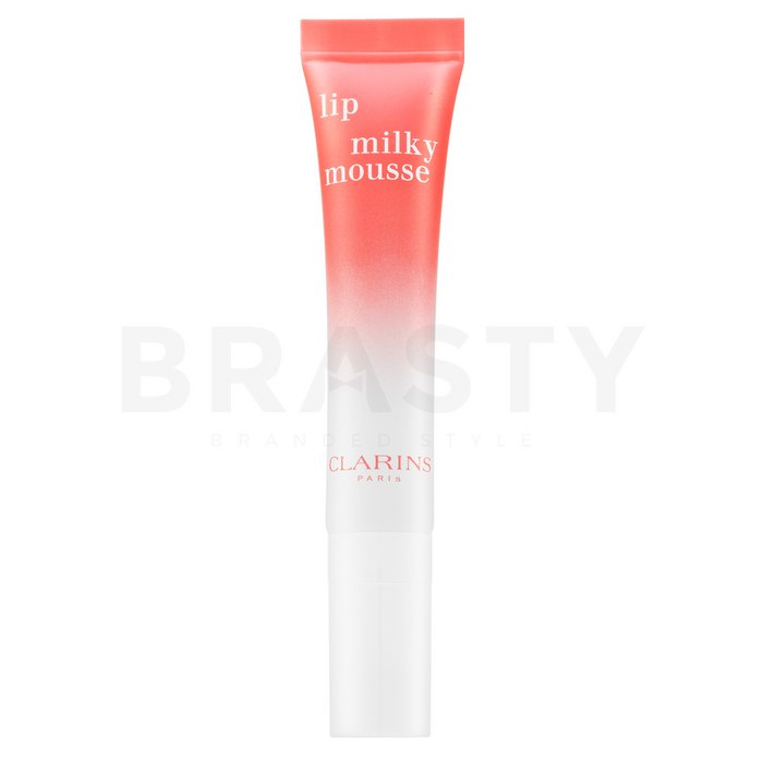 Clarins lip milky mousse 01 milky strawberry balsam hrănitor de buze cu efect de hidratare 10 ml