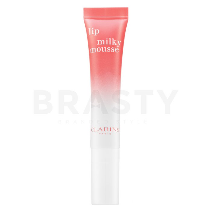 Clarins lip milky mousse 02 milky peach balsam hrănitor de buze cu efect de hidratare 10 ml