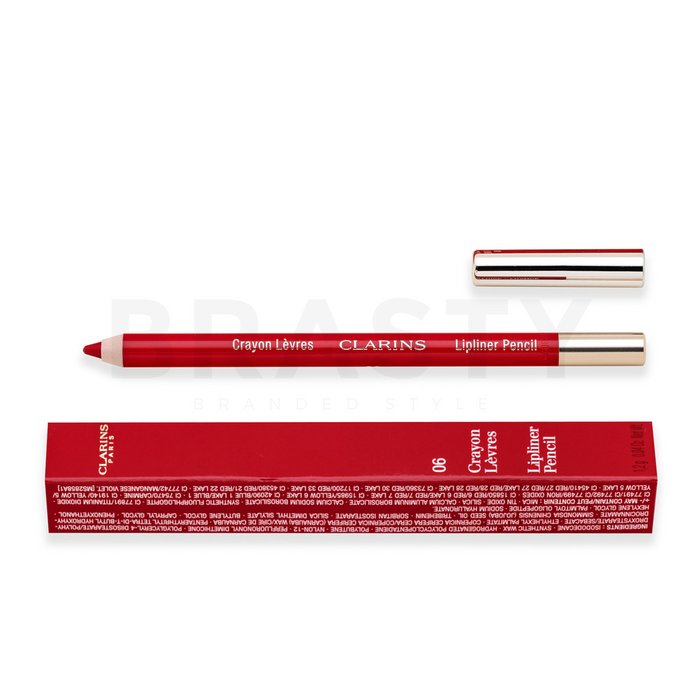 Clarins lipliner pencil 06 red creion contur buze cu efect de hidratare 1,2 g