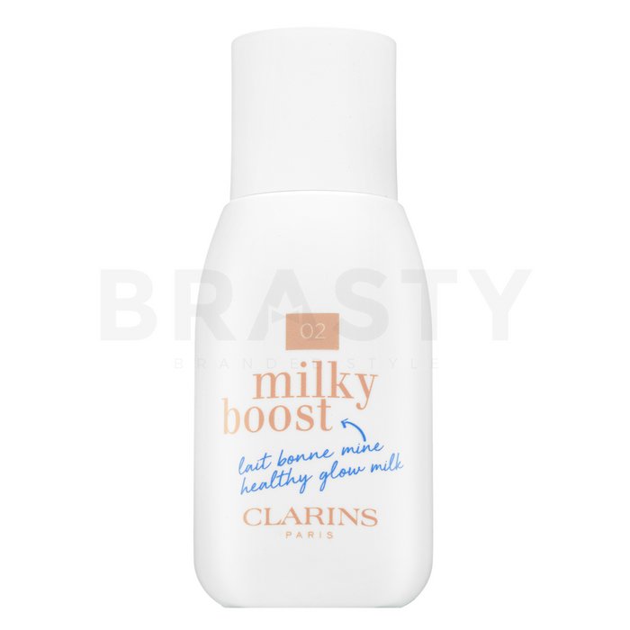 Clarins milky boost foundation - 02 nude emulsii tonice și hidratante pentru o piele luminoasă și uniformă 50 ml