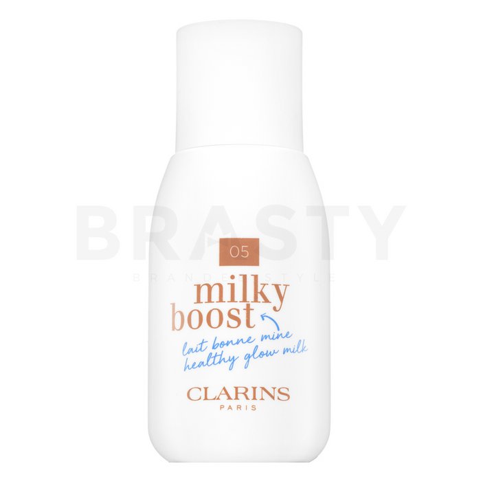 Clarins milky boost foundation - 05 sandalwood emulsii tonice și hidratante pentru o piele luminoasă și uniformă 50 ml