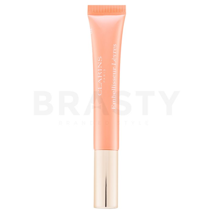 Clarins natural lip perfector 02 apricot shimmer lip gloss cu luciu perlat 12 ml
