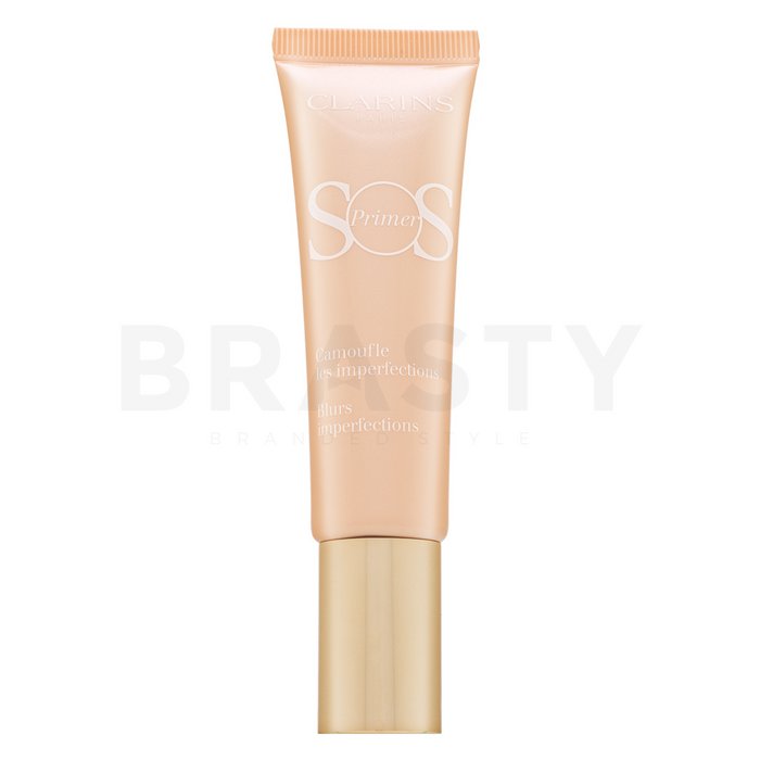 Clarins sos primer 02 peach blurs imperfections baza pentru machiaj împotriva imperfecțiunilor pielii 30 ml