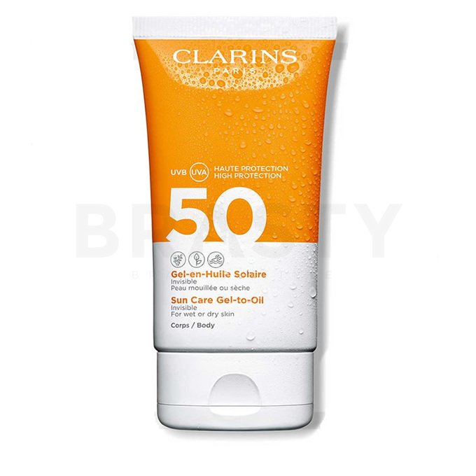 Clarins sun care gel-to-oil spf50 cremă de protecție solară 150 ml
