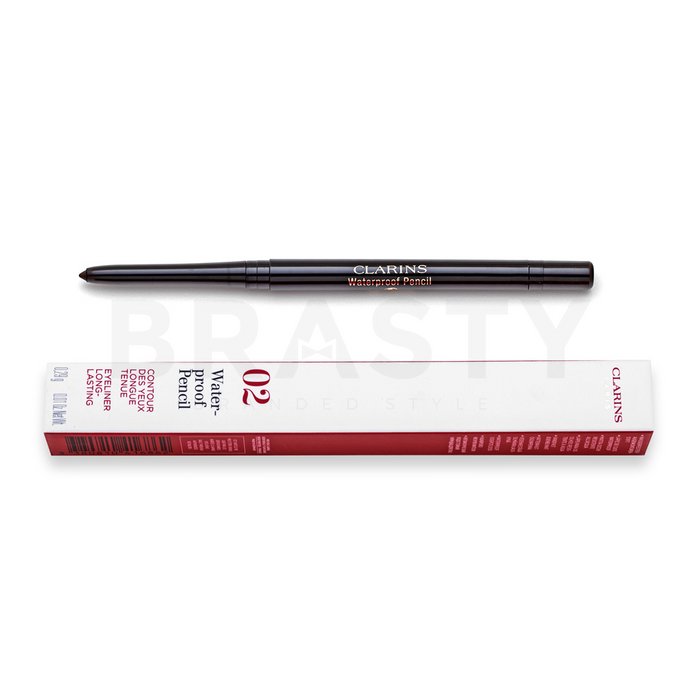 Clarins waterproof eye pencil 02 chesnut creion dermatograf waterproof 0,3 g