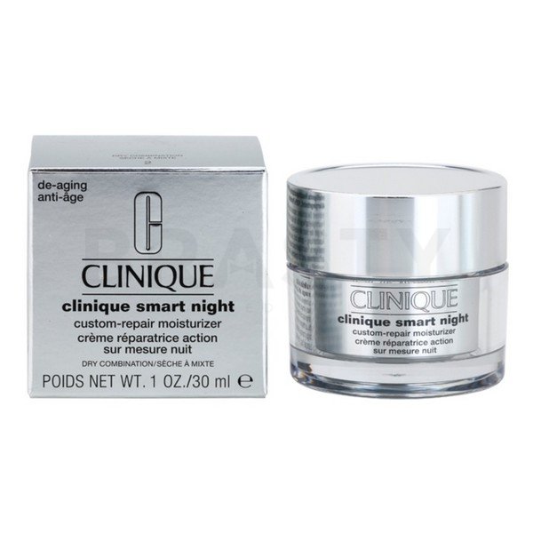 Clinique clinique smart night custom-repair moisturizer dry/combination ser de noapte pentru ten pentru piele uscată 30 ml