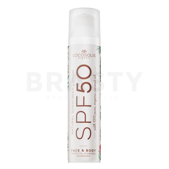 Cocosolis natural sunscreen lotion spf50 cremă de protecție solară cu efect de hidratare 100 ml