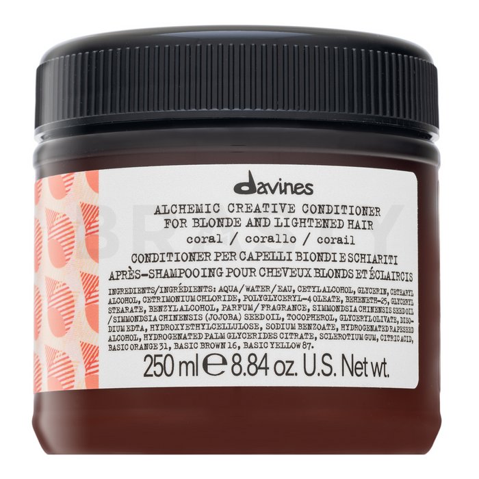 Davines Alchemic Conditioner balsam pentru a evidentia culoarea parului Coral 250 ml