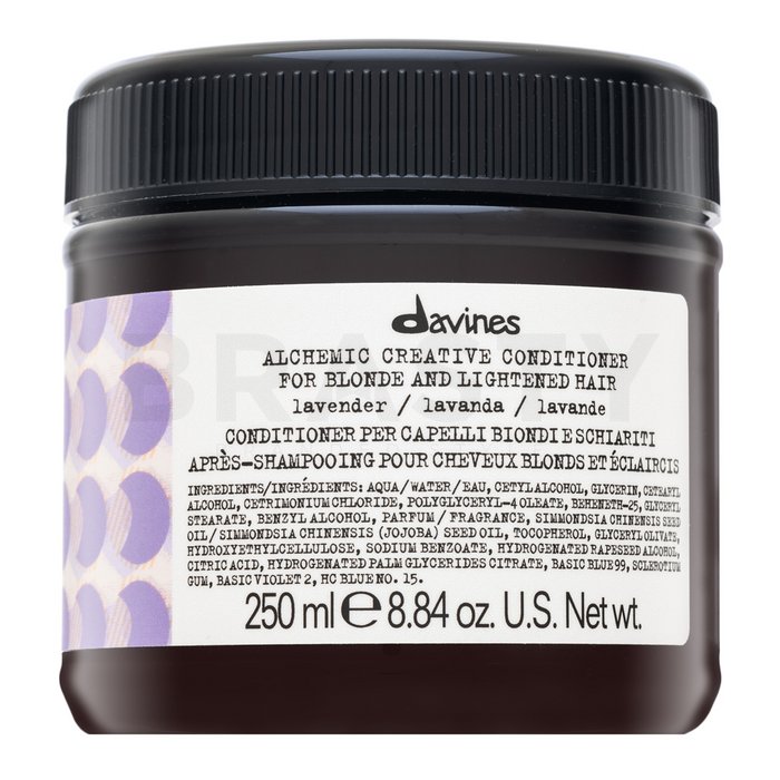 Davines alchemic conditioner balsam pentru a evidentia culoarea parului lavender 250 ml