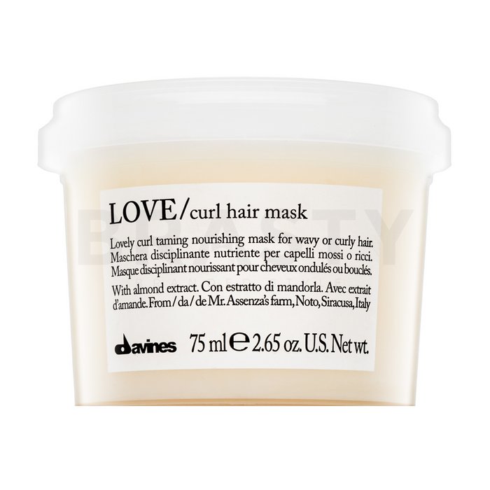 Davines essential haircare love curl hair mask mască hrănitoare pentru păr creț 75 ml