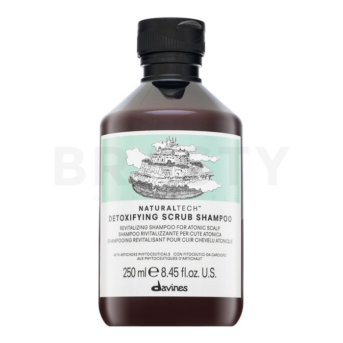 Davines natural tech detoxifying scrub shampoo sampon de curatare cu efect de peeling 250 ml