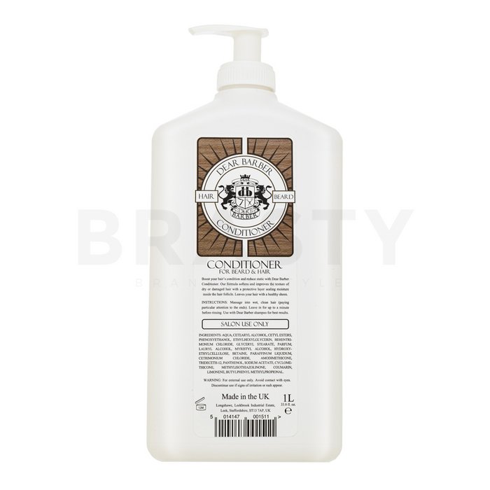 Dear barber conditioner balsam hrănitor pentru toate tipurile de păr 1000 ml