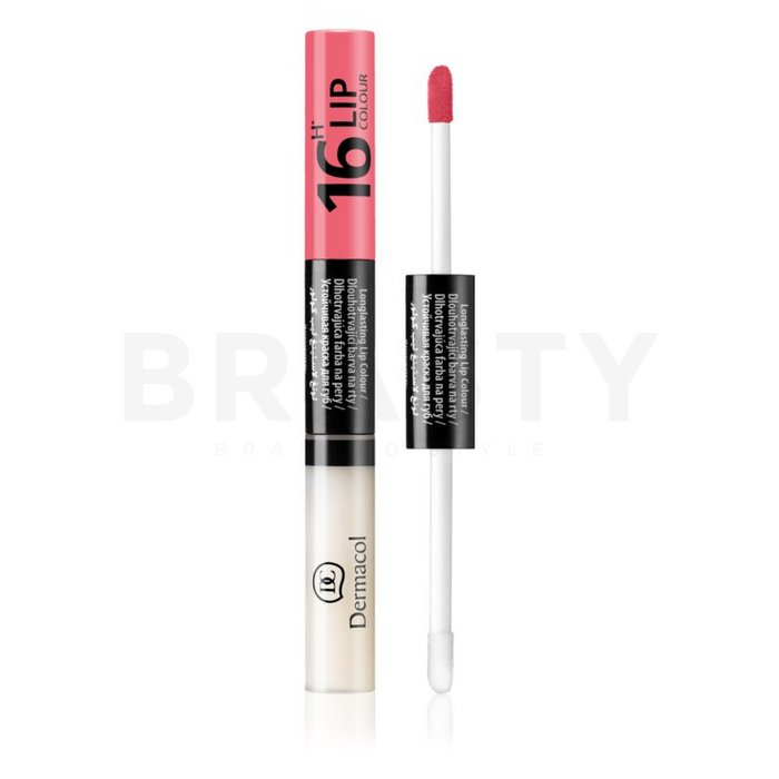 Dermacol 16h lip colour n. 01 ruj si luciu de buze cu persistenta indelungata 2 in 1 7,1 ml