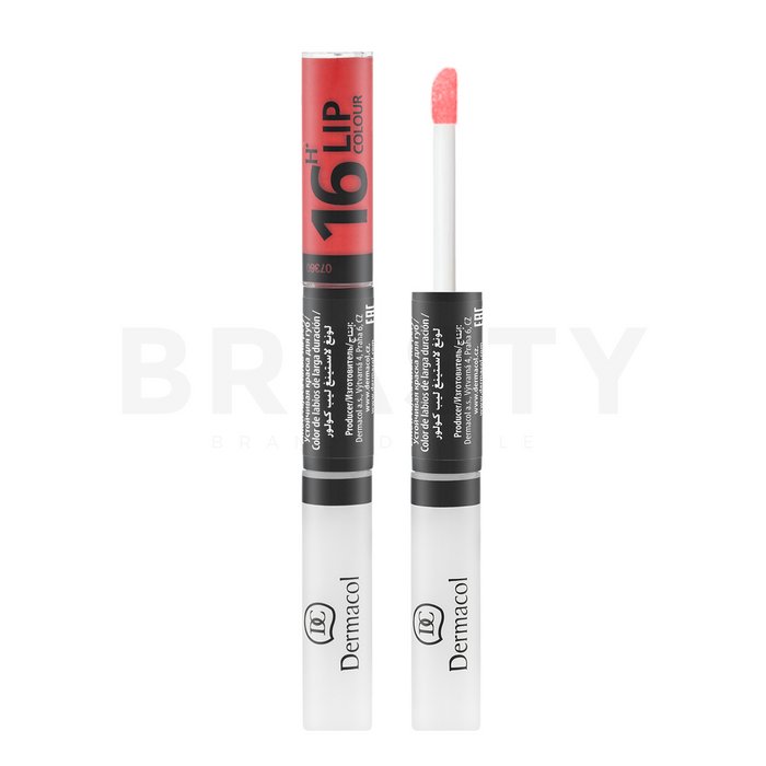 Dermacol 16h lip colour n. 04 ruj si luciu de buze cu persistenta indelungata 2 in 1 7,1 ml