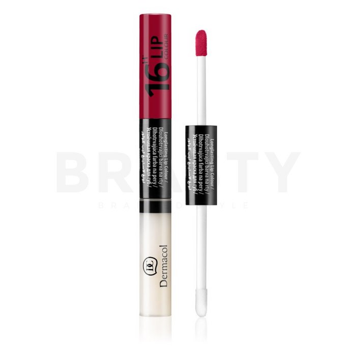 Dermacol 16h lip colour n. 06 ruj si luciu de buze cu persistenta indelungata 2 in 1 7,1 ml