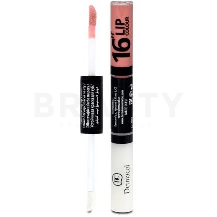 Dermacol 16h lip colour n. 14 ruj si luciu de buze cu persistenta indelungata 2 in 1 7,1 ml