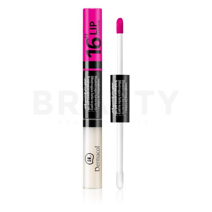 Dermacol 16h lip colour n. 18 ruj si luciu de buze cu persistenta indelungata 2 in 1 7,1 ml