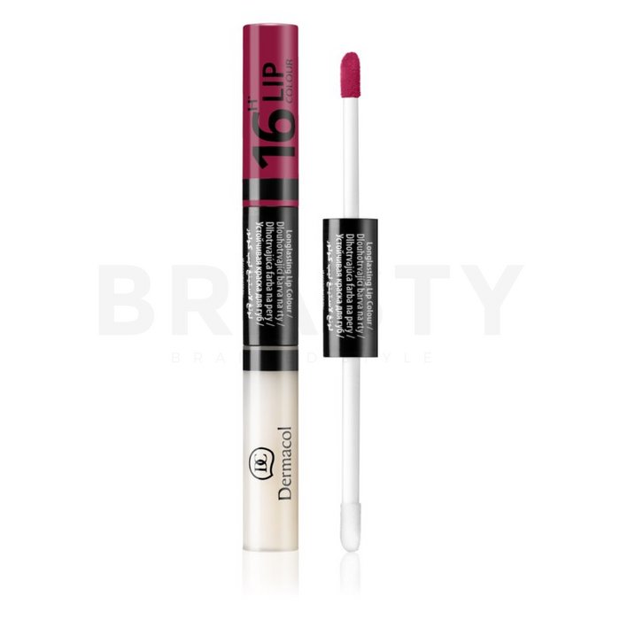 Dermacol 16h lip colour n. 21 ruj si luciu de buze cu persistenta indelungata 2 in 1 7,1 ml