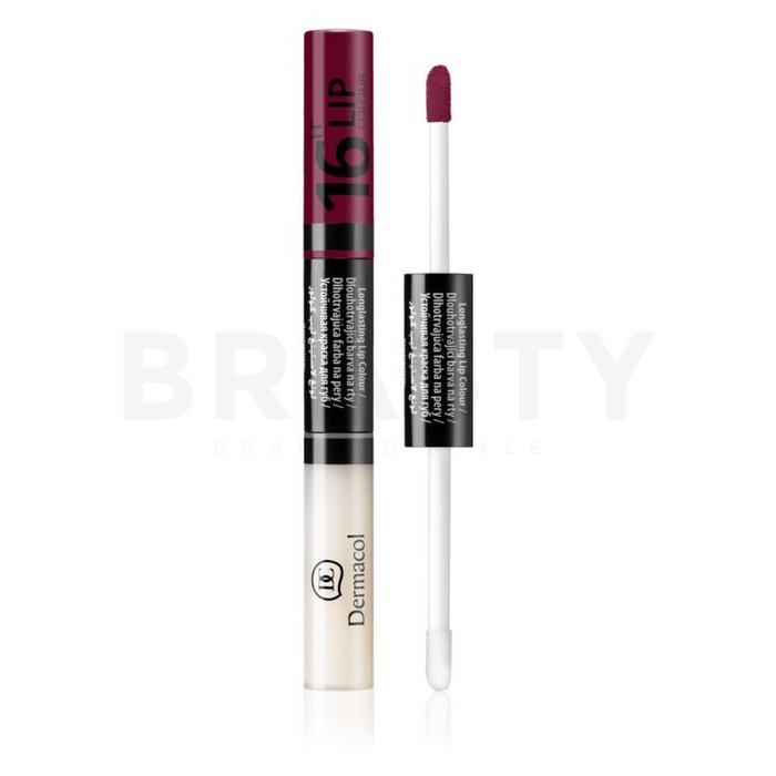 Dermacol 16h lip colour n. 22 ruj si luciu de buze cu persistenta indelungata 2 in 1 7,1 ml